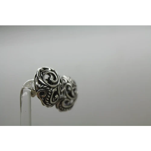 CARLOYN POLLACK RELIOS .925 S.S. SWIRL FILIGREE LEVER BACK earrings