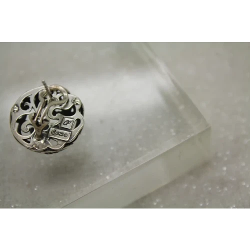 CARLOYN POLLACK RELIOS .925 S.S. SWIRL FILIGREE LEVER BACK earrings