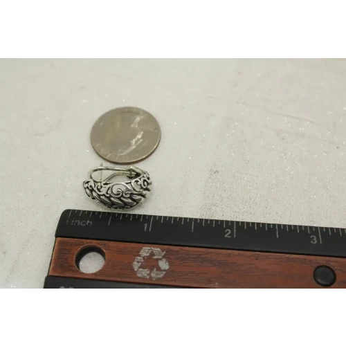 CAROLYN POLLACK .925 S.S. FILIGREE SCROLL LEVER BACK earrings