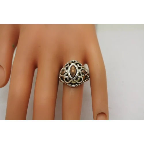 CAROLYN POLLACK .925 S.S. MIXED METAL OPULENCE ring size 8 #