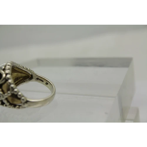 CAROLYN POLLACK .925 S.S. MIXED METAL OPULENCE ring size 8 #