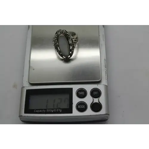 CAROLYN POLLACK RELIOS .925 S.S. MOTHER of PEARL FLORAL size 10 (5)