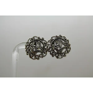 CAROLYN POLLACK RELIOS .925 S.S. DOMED FILIGREE PAISLEY earrings