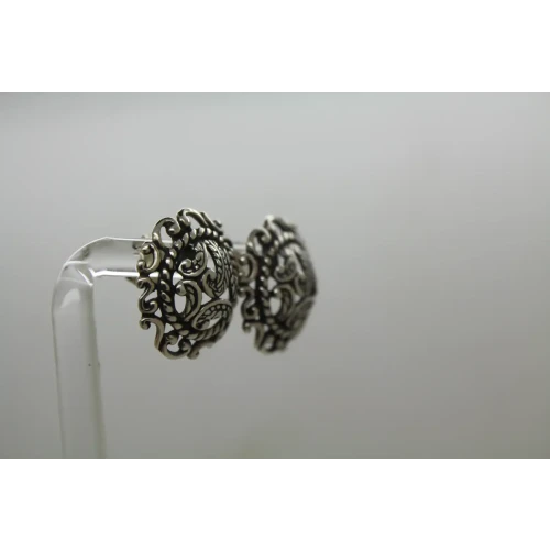 CAROLYN POLLACK RELIOS .925 S.S. DOMED FILIGREE PAISLEY earrings