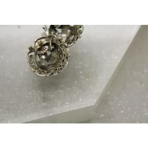 CAROLYN POLLACK RELIOS .925 S.S. DOMED FILIGREE PAISLEY earrings