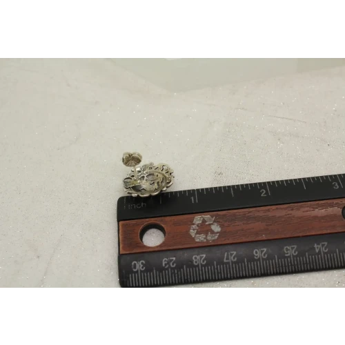 CAROLYN POLLACK RELIOS .925 S.S. DOMED FILIGREE PAISLEY earrings