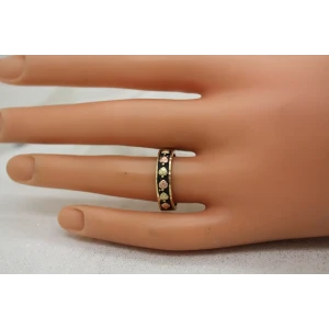 C.CO. 10k Black Hills Gold LEAF DESIGN BAND ring size 8  3.5g