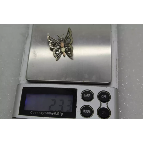 C.CO .925 12k BLACK HILLS GOLD BUTTERFLY LEAF DESIGN pendant