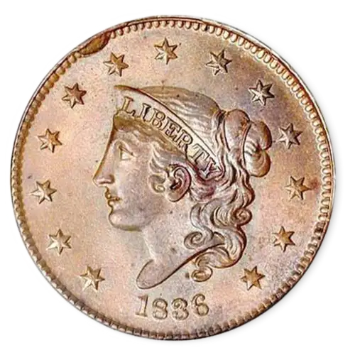 Cent - Coronet Head (1816 - 1839) - Circulated