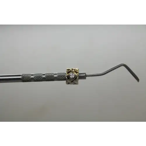 CHAMILIA 14k Y.G. .925 S.S. CZ WEAVE DESIGN BEAD charm
