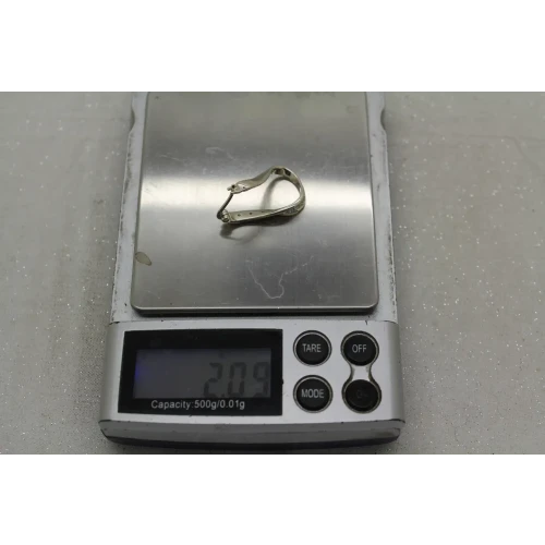 CHAMILIA .925 S.S. CZ INFINITY CHARM HOOP earrings