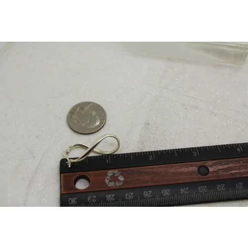 CHAMILIA .925 S.S. INFINITY CHARM HOOP earrings