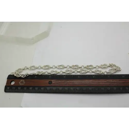CHUNKY .925 S.S. INFINITY LOVE KNOT CHOKER necklace 15