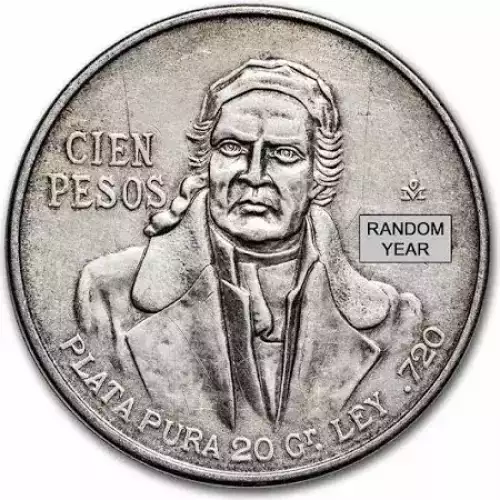 Cien Pesos 100 Peso .720 Silver