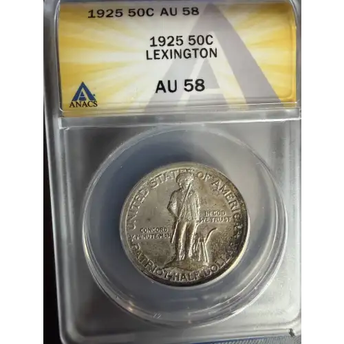 Classic Commemorative Silver--- Lexington - Concord Sesquicentennial 1925 -Silver- 0.5 Dollar