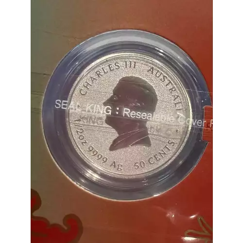 Colorized 2025 Year of the Snake 1/2 oz .9999 Fine Silver Australia Perth Mint 50c Cent Coin