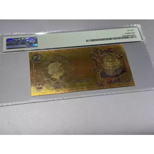 Cook Islands 2 Dollar 1/200th oz Aurum Gold Note (24k) Threads Of Light Story