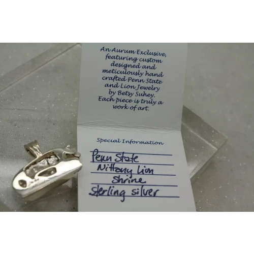 CUSTOM MADE .925 S.S. PENN STATE NITTANY LION SHRINE pendant