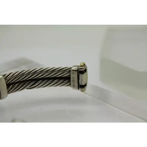 DAVID YURMAN .925 S.S. & 18k Y.G. CABLE MOP2