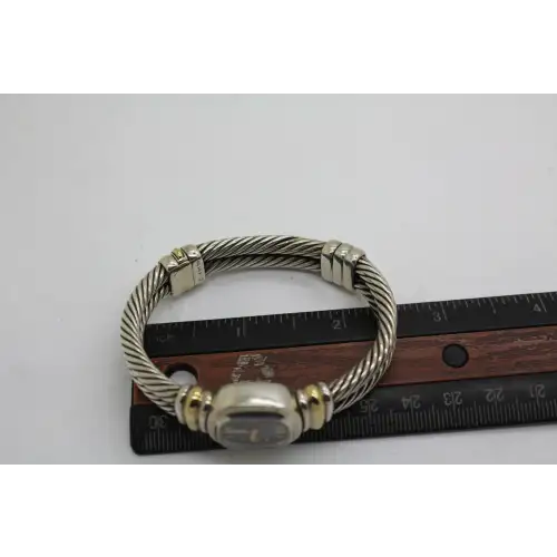 DAVID YURMAN .925 S.S. & 18k Y.G. CABLE MOP4