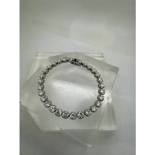 DBJ .925 S.S. 5mm ROUND CZ TENNIS Bracelet 7.5