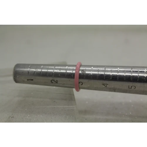 Designer 14k Y.G. PINK ENAMEL 1.00ct YELLOW MOISSANITE SOLITAIRE sz 3