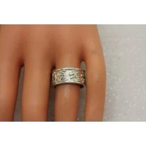 Designer .925 S.S. CHINESE SYMBOL for LOVE & HAPPINESS band size 7.75