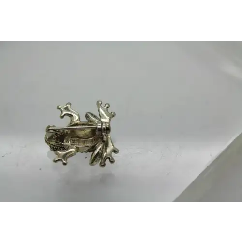 Designer .925 S.S. MARCASITE ADORABLE LITTLE FROG pin (3)