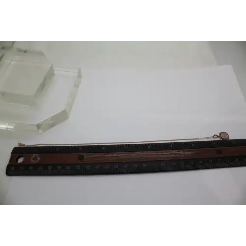 Designs by ASH 14k R.G. Brown & White PAVE DIAMOND HALO necklace # (4)