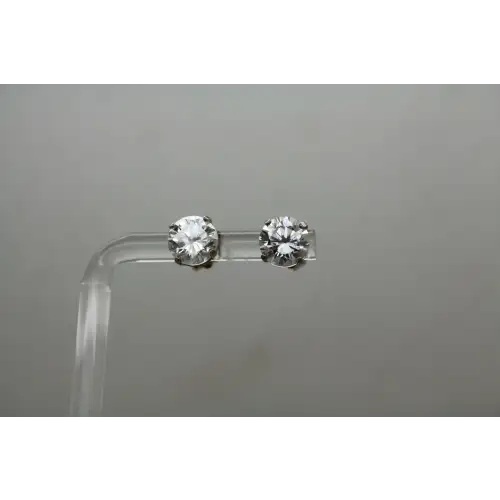 DIAMONIQUE .925 S.S. 4.0ctw DQ CZ STUD earrings #