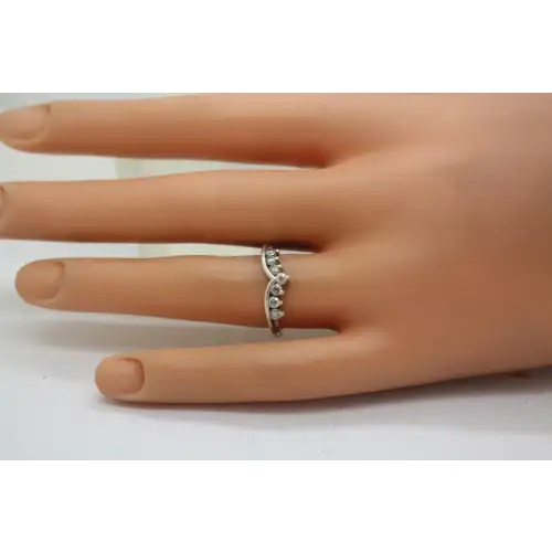 DIAMONIQUE .925 S.S. DQ CZ RING ENHANCER size 6.75 #