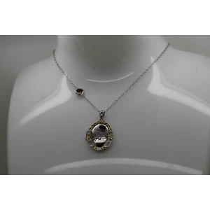 DISNEY .925 S.S. 10k G.P. FAIREST OF THEM ALL LOCKET necklace 18