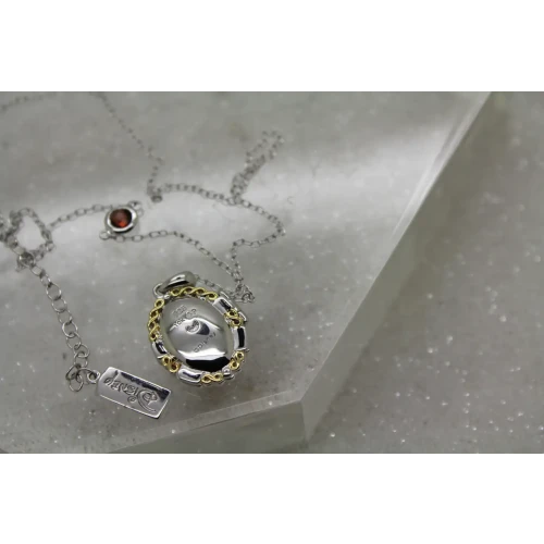 DISNEY .925 S.S. 10k G.P. FAIREST OF THEM ALL LOCKET necklace 18