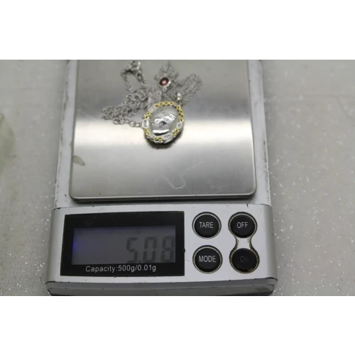 DISNEY .925 S.S. 10k G.P. FAIREST OF THEM ALL LOCKET necklace 18