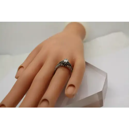 DISNEY ENCHANTED EVIL QUEEN .50ct center 1.0ctw DIAMOND ring sz 7 #