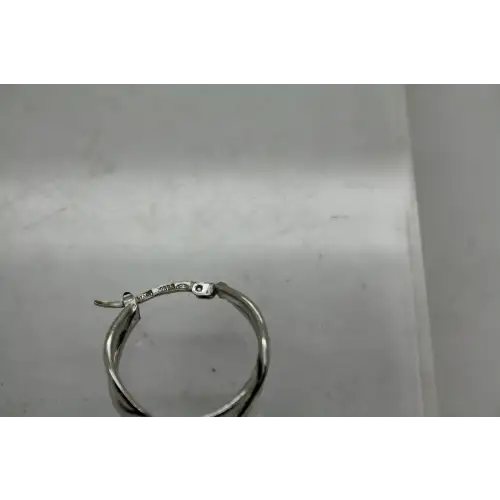 DOBBS ITALY .925 S.S. INFINITY DESIGN HOOP earrings (3)