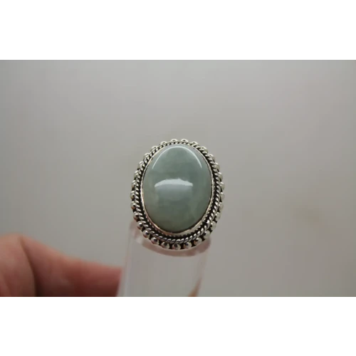 DP DOUGLAS PAULUS .925 S.S. JADE SOUTHWESTERN DESIGN ring size 7