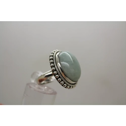 DP DOUGLAS PAULUS .925 S.S. JADE SOUTHWESTERN DESIGN ring size 7