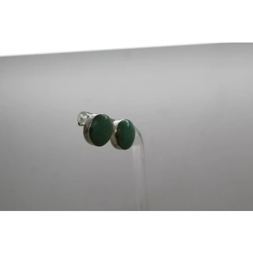 DTR JAY KING .925 S.S. SIMPLE ROUND BEZEL SET TURQUOISE studs (2)