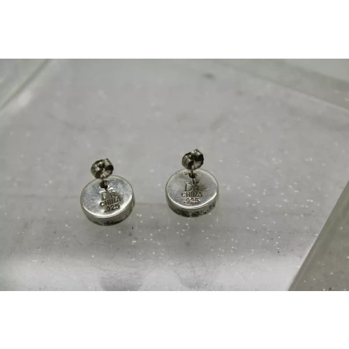 DTR JAY KING .925 S.S. SIMPLE ROUND BEZEL SET TURQUOISE studs (3)