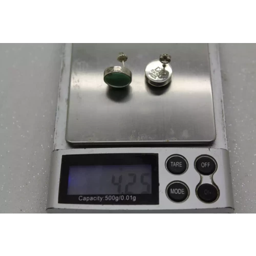 DTR JAY KING .925 S.S. SIMPLE ROUND BEZEL SET TURQUOISE studs (5)
