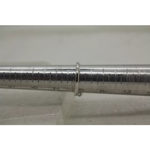 EA .925 S.S. TURQUOISE BLUE stones VINING LEAF DESIGN ring size 8