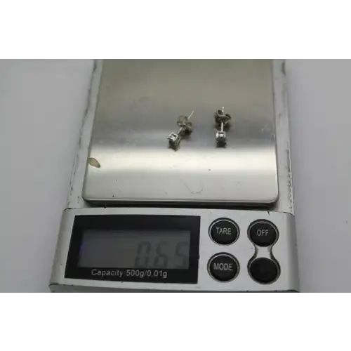 EFFY 925 S.S. .06ctw DIAMOND STUD earrings (4)