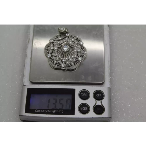 ESPO JOSEPH ESPOSITO .925 S.S. CZ LACE MAGNETIC pendant
