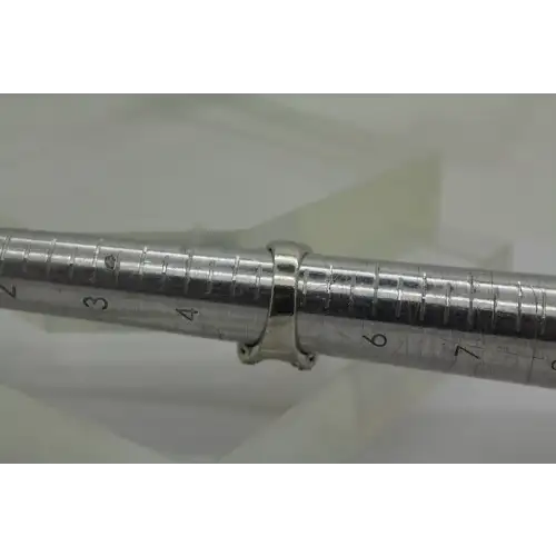 ESPO JOSEPH ESPOSITO .925 S.S. HAMMERED CZ BAND ring size 5 #