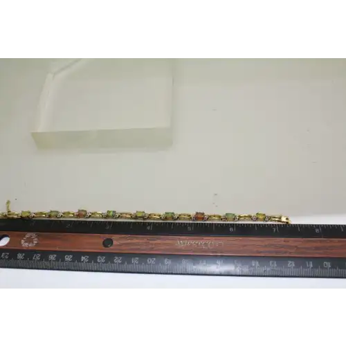 FAS .925 S.S. MULTI COLOR OPAL PANEL bracelet 7