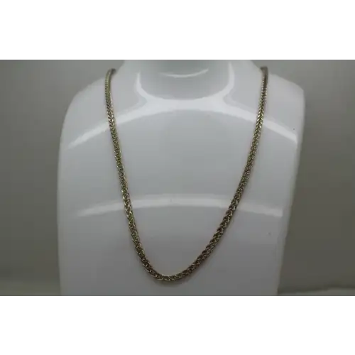 FAS .925 S.S. THICK WHEAT CHAIN necklace 24