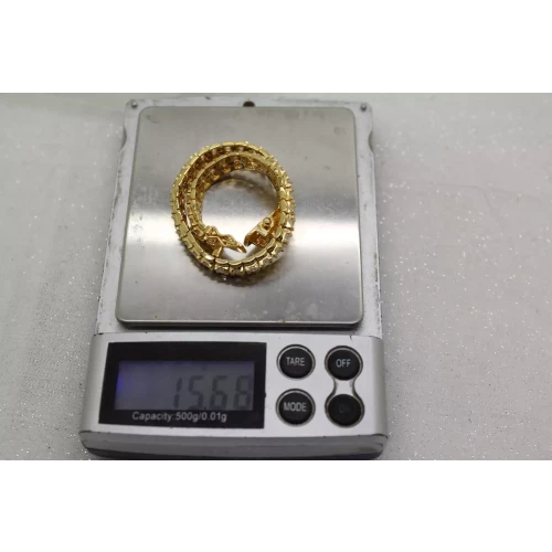 FAS Vermeil .925 S.S. 3mm CLEAR CZ FANCY DESIGN TENNIS 7