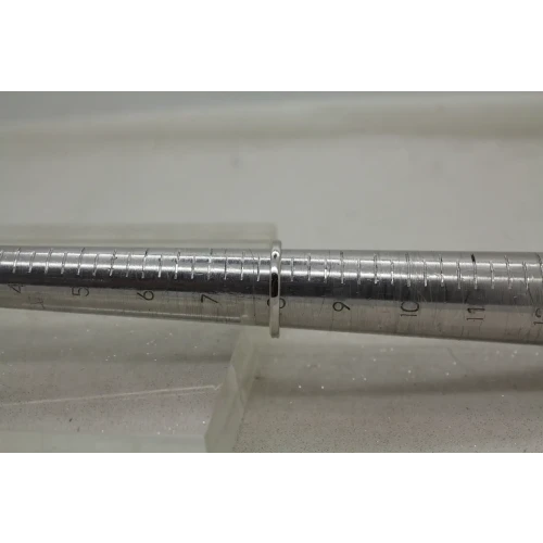 FC .925 S.S. BLUE & WHITE DOUBLE HALO CZ ring size 8