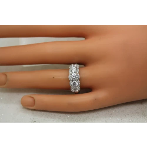 FC .925 S.S. Princess Cut CZ ANNIVERSARY BAND ring size 8